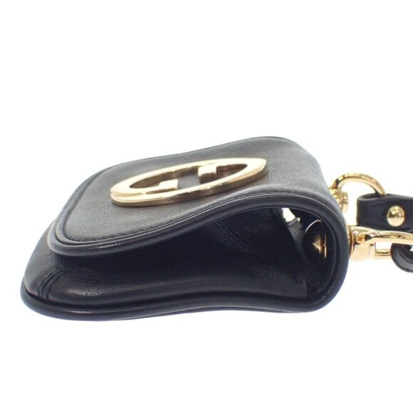 Gucci Blondie Card Case Leather Black Gold Hardware - Picture 6 of 10